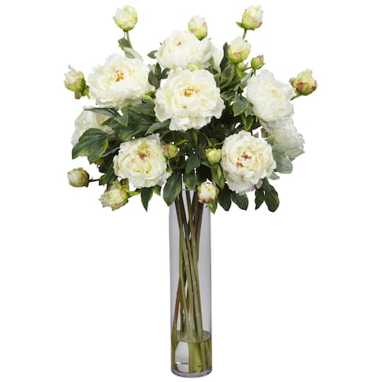 3ft. Peony Arrangement in Cylinder Vase